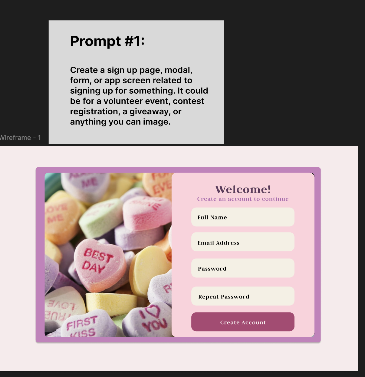Daily UI sign up screen